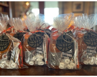 Custom Basketball Bag Tag: Personalized Leatherette Luggage Tag for Player, Coach, Team, Award, or Banquet Gift
