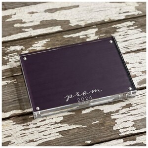 Personalized Picture Frame: Custom Double-Sided Acrylic Keepsake for Prom, Dance, or Graduation