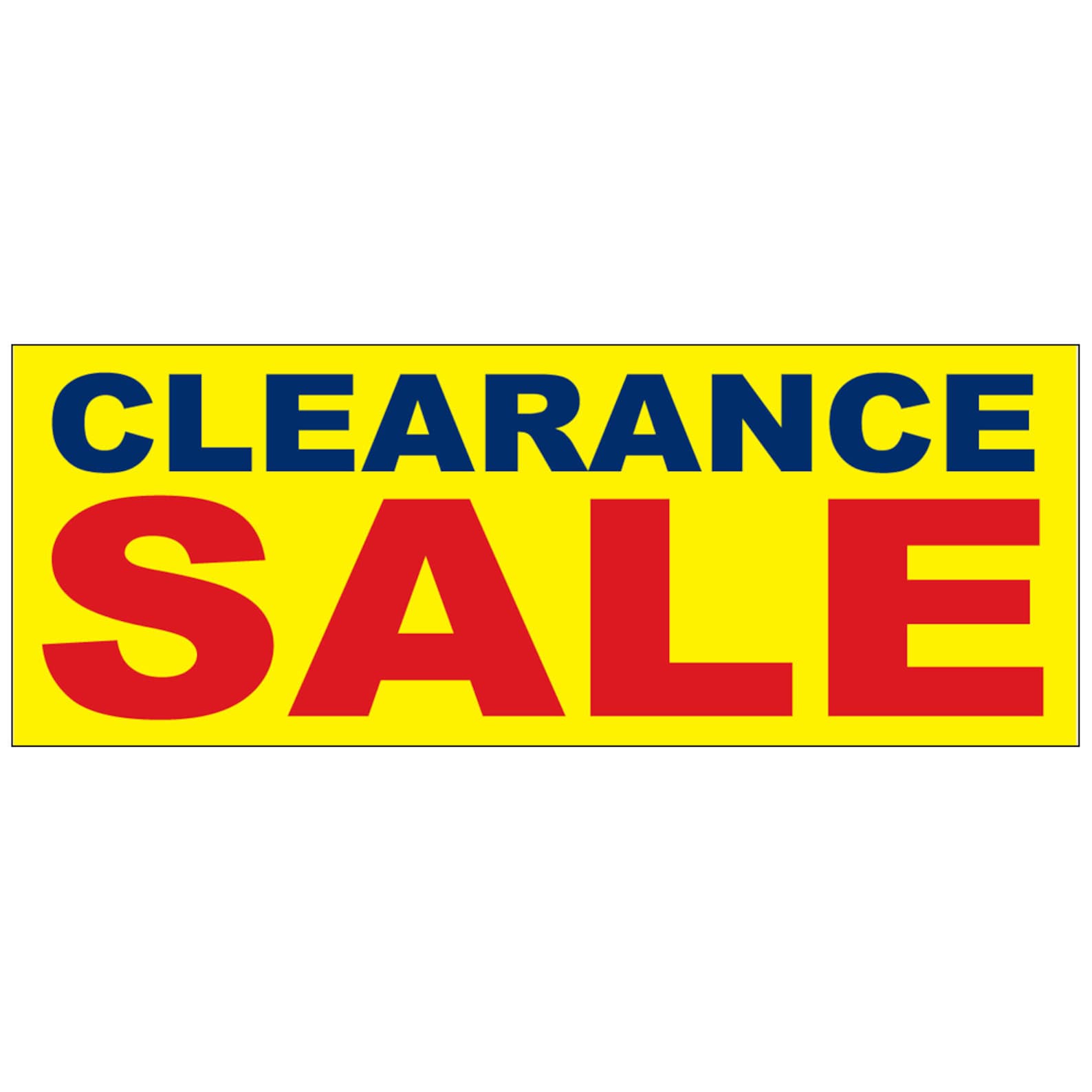 Printable Clearance Sign