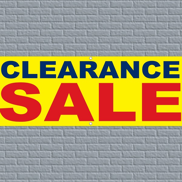 Big Clearance Sale Vinyl Banner Retail Store Sign