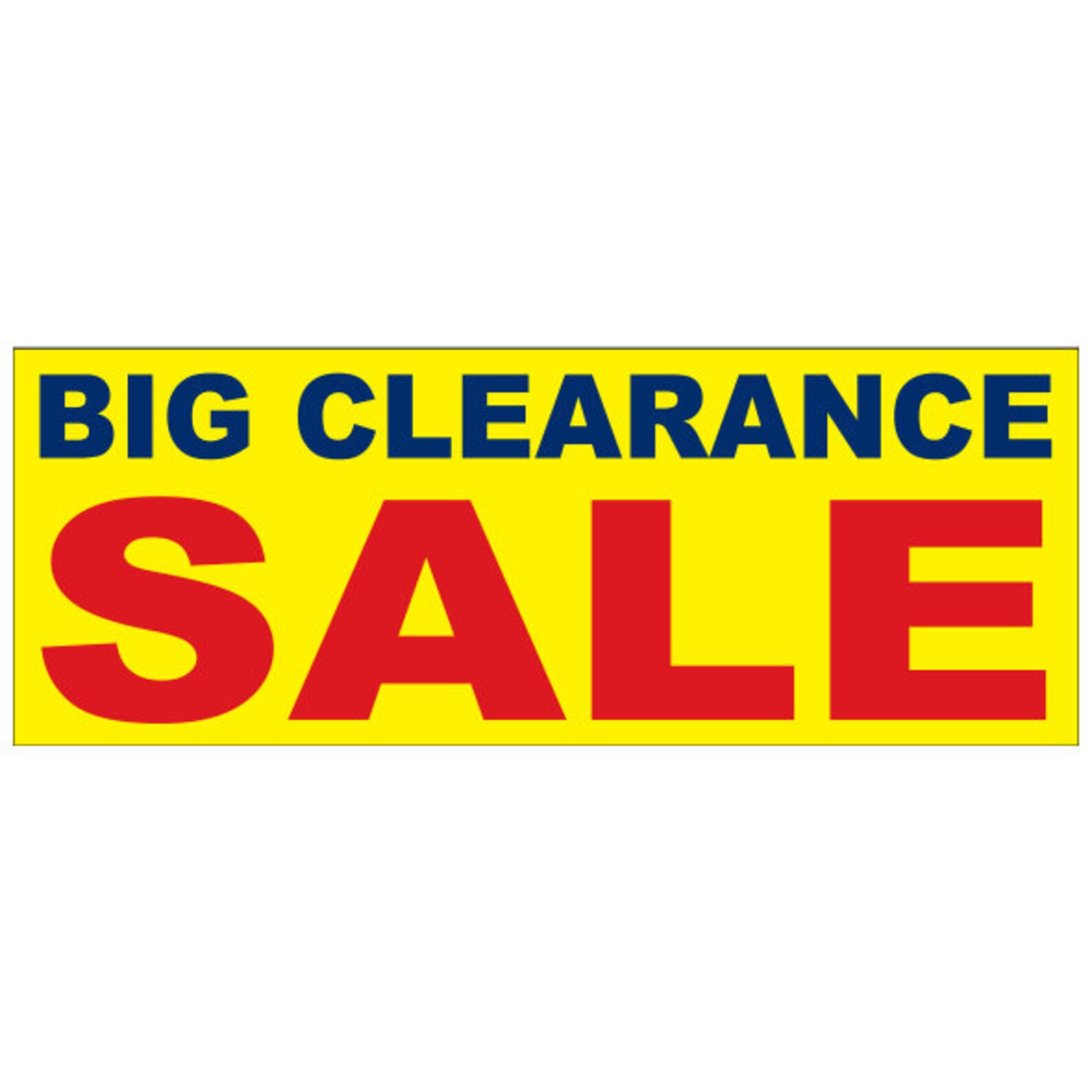 Big Clearance Sale Vinyl Banner Retail Store Sign Etsy