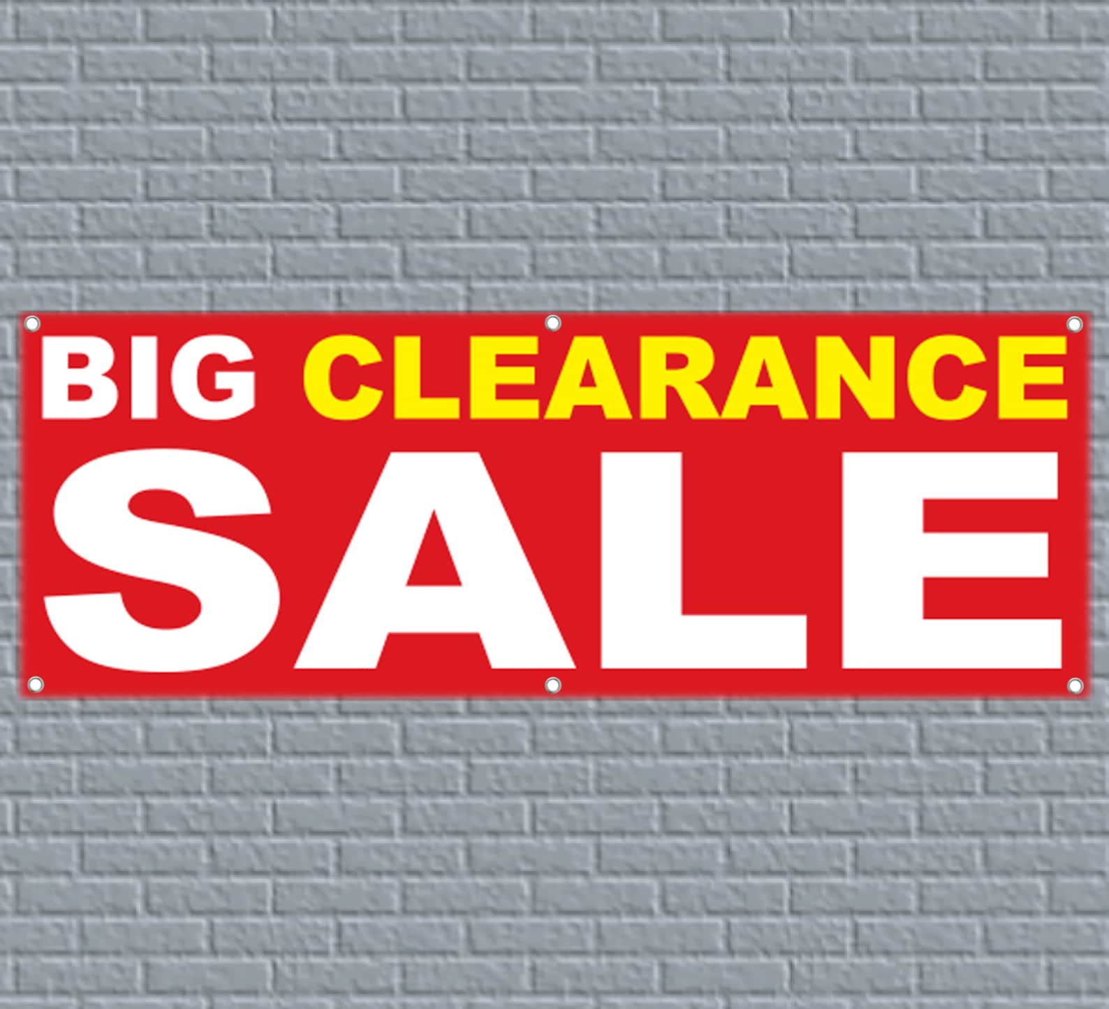 Big Clearance Sale Vinyl Banner Retail Store Sign Etsy