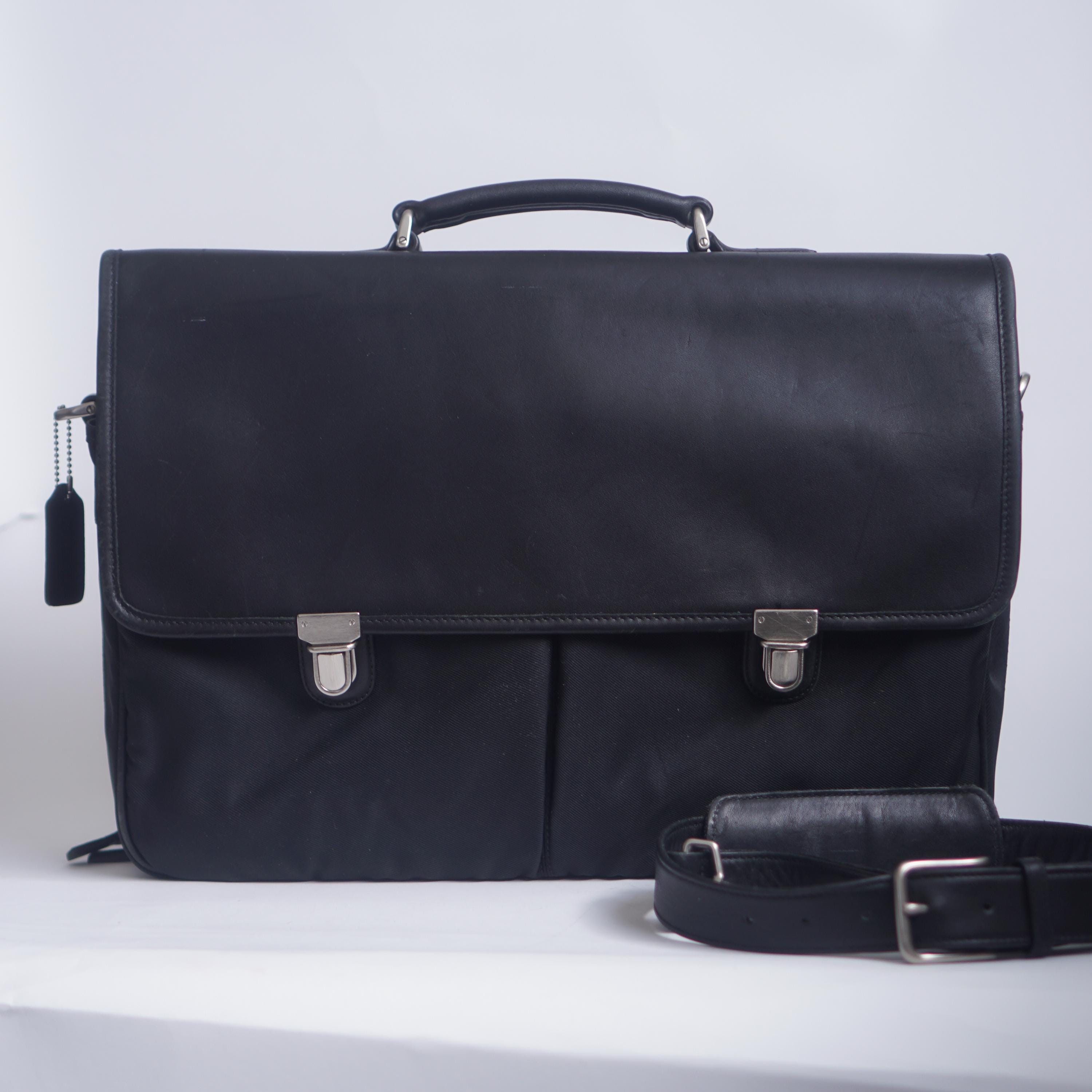 Vintage Coach Leather Briefcase - Etsy