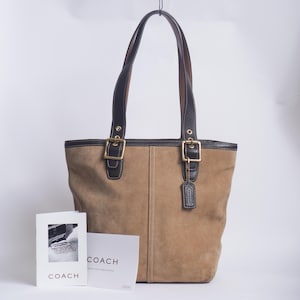 Vintage Suede Coach - Etsy