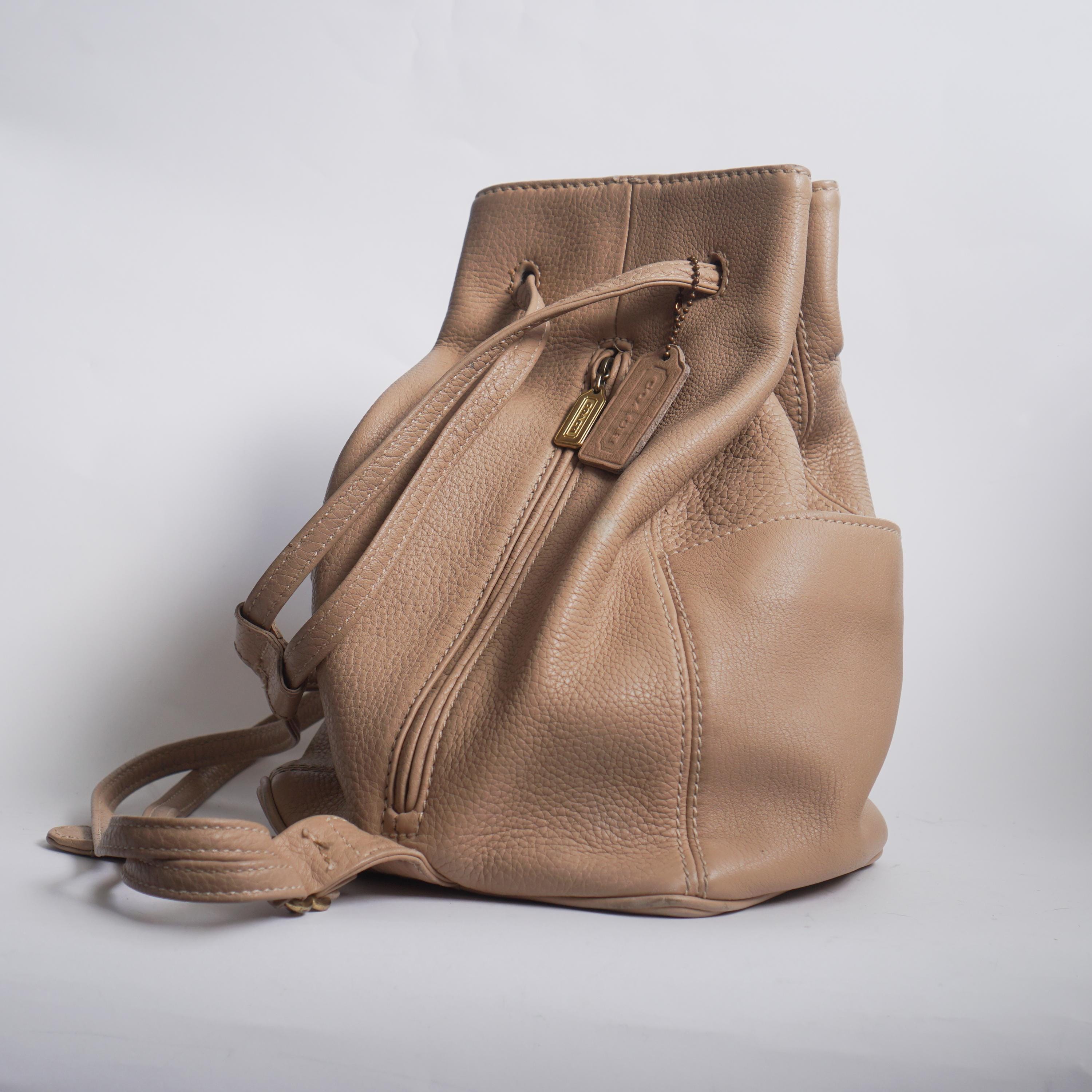 Vintage Leather Coach Backpack - Etsy Canada