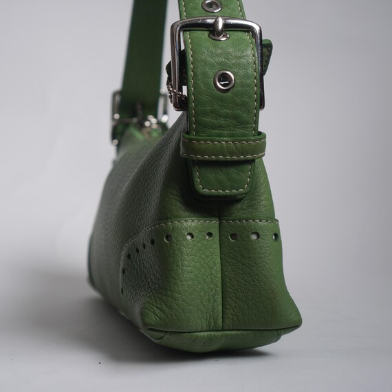 Vintage COACH 2005 Hamptons Green Pebbled Leather Dem… - Gem