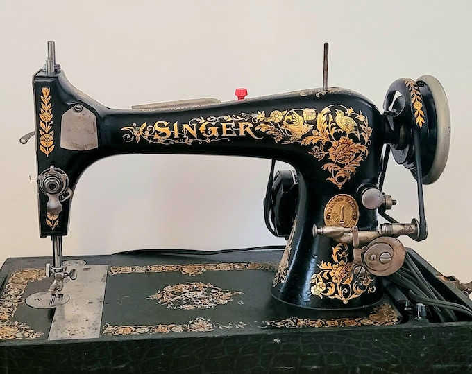 RARE Antique 1902 Singer Sewing Machine Model 27 With Pheasant Design Etsy