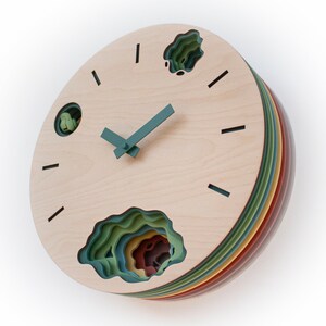 Unique Modern Cuckoo Clock Multi Colored Handmade Modern Design GSKY01CC3 image 3