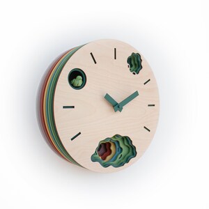 Unique Modern Cuckoo Clock Multi Colored Handmade Modern Design GSKY01CC3 image 4