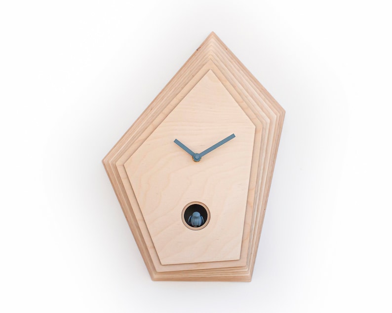 Unique Modern Cuckoo Clock Multi Colored Handmade Modern Design GSKYM01 Without Color