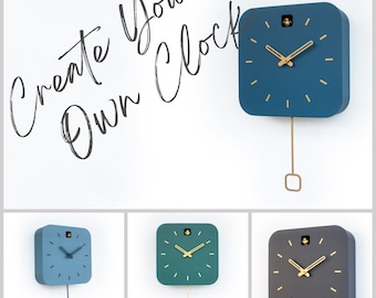 Create Your Own Unique Cuckoo Clock! - Square Cuckoo Clock- Handmade - Modern Design (CYOGSK)