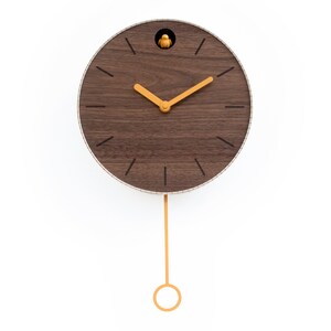 Cuckoo Clock Walnut Wood Handmade Modern Design GSKPY01 image 4