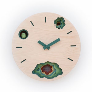 Unique Modern Cuckoo Clock Multi Colored Handmade Modern Design GSKY01CC3 image 2