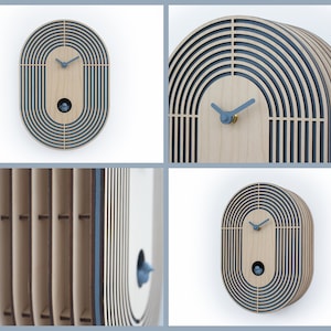 Unique Modern Cuckoo Clock Multi Colored Handmade Modern Design GSREL02 Maxi image 8