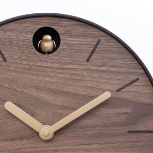 Cuckoo Clock Walnut Wood Handmade Modern Design GSKPY01 image 2