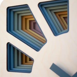 Unique Modern Cuckoo Clock - Multi Colored - Handmade - Modern Design (GSKK01)