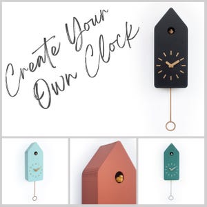 Create Your Own Unique Cuckoo Clock! - Long Cuckoo Clock - Handmade - Modern Design (CYOGSDS)