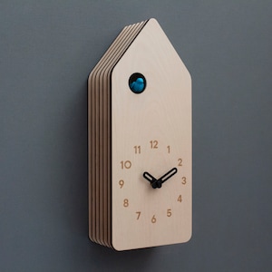 Modern Cuckoo Clock - Wooden Design - Handmade - Modern Design (GSKHD01)