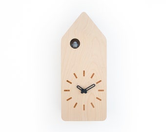 Modern Cuckoo Clock - Wooden Design - Handmade - Modern Design (GSKHD01)