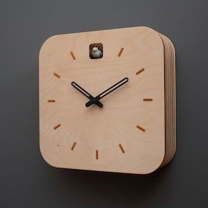 Modern Cuckoo Clock - Wooden Design - Handmade - Modern Design (GSKHK01)