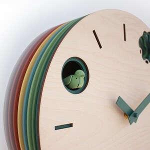 Unique Modern Cuckoo Clock Multi Colored Handmade Modern Design GSKY01CC3 image 6