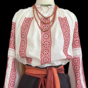 Vintage Romanian Ethnic Blouse - Etsy