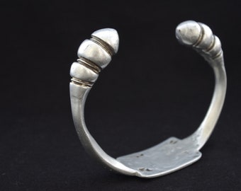 GUEDRA *** LARGE aluminium anklet, khalkhal, large upper arm bracelet, resin inlays, dots, Berber, Tuareg, Bela, Africa, ethnic, tribal, men
