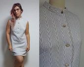 Vintage silver vest dress