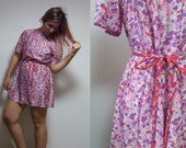 Vintage floral mini dress