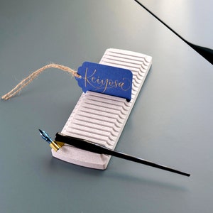 Tendedero para caligrafía: secador de tinta y sobres, soporte para secar papel para tarjetas, papelería, arte y rotulación.