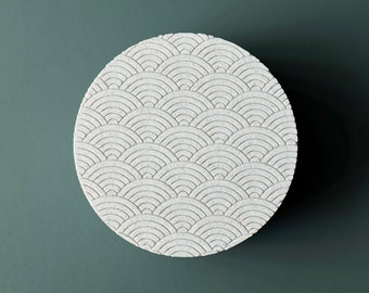 Hue Marble Seigaha Wave coasters