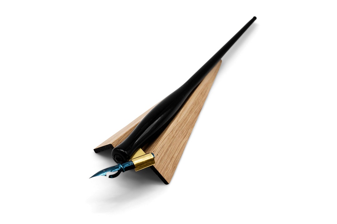 Oru Pen Rest – Minimalist Wooden Pen Holder, Desk Accessory for Writers ...