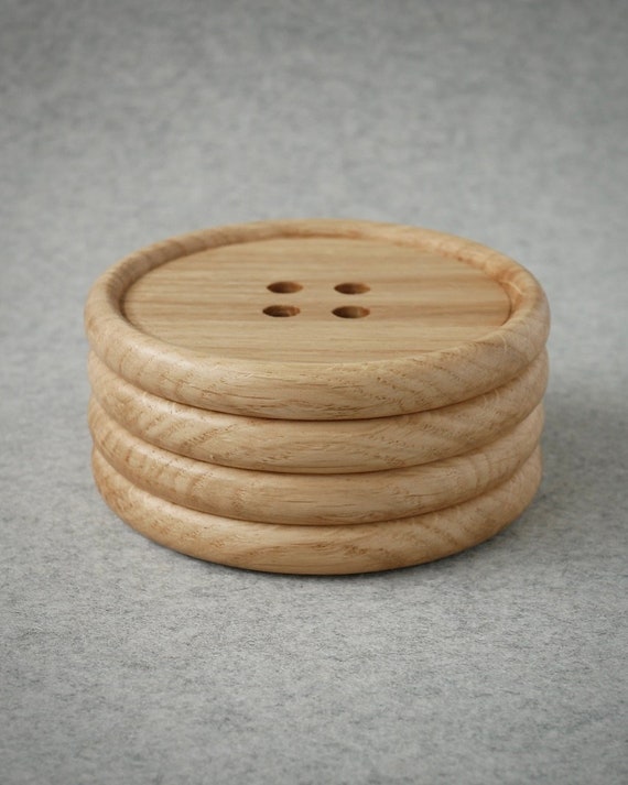 Oak cheap drink coasters