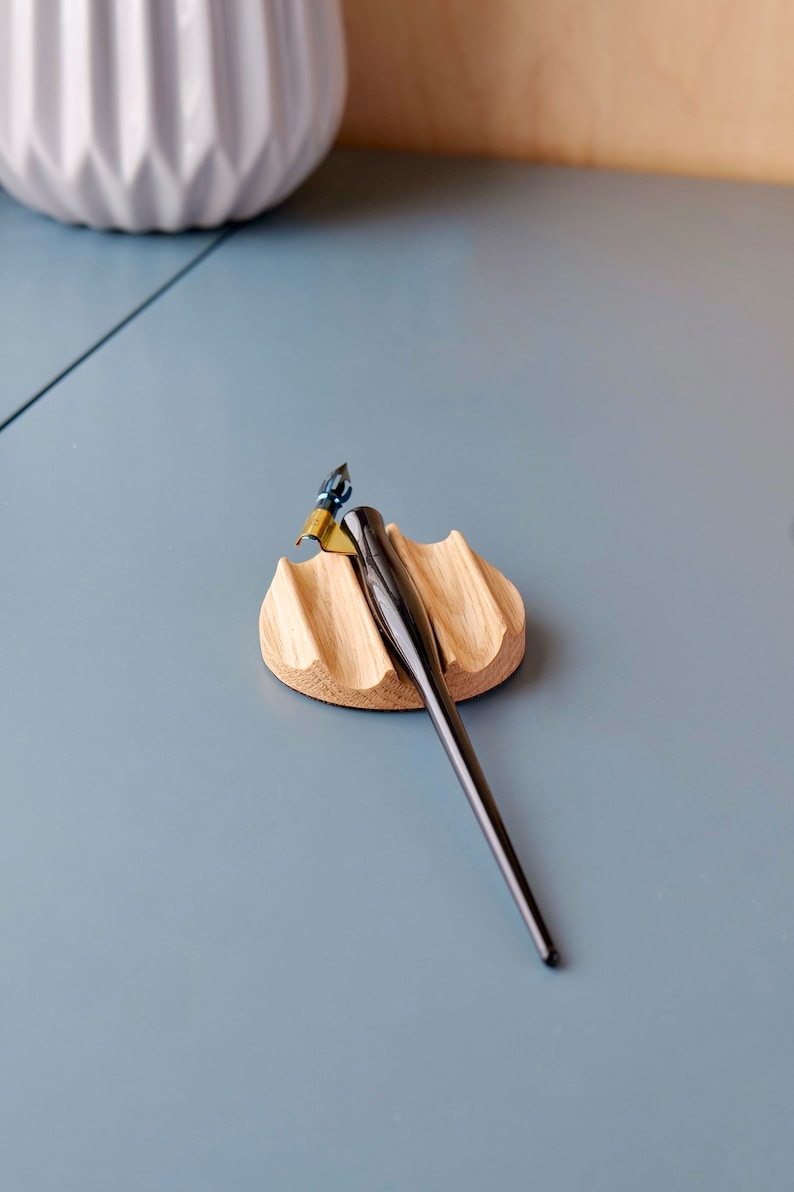 Handcrafted Wooden Pen Rest: Minimalist Desk Accessory - Etsy