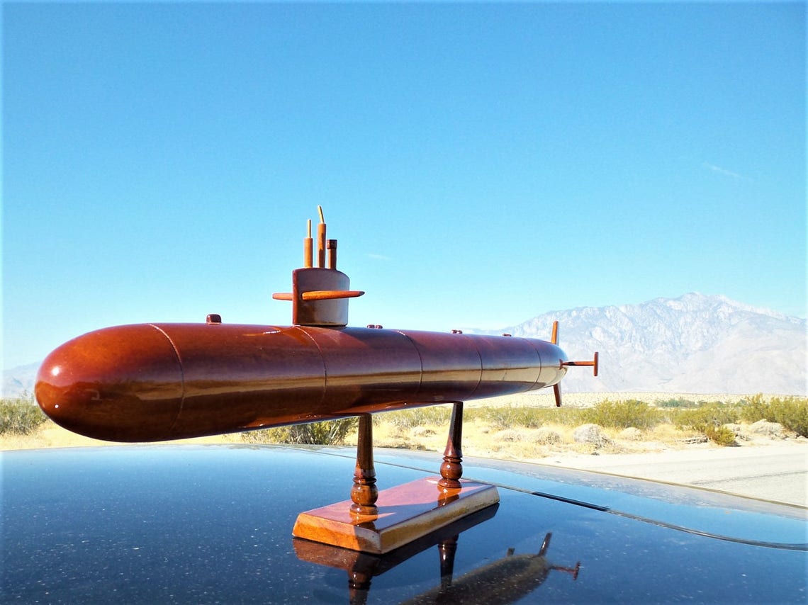 Los Angeles Class Submarine Wood Sub Military Wood Gift Etsy