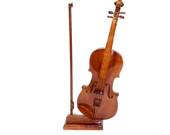 Violin Model Forfar Miniature Violin Wooden Instrument Model Home Decor Home Decor and Music Lovers Best Gift Violin Model Forfar Miniature Violin Wooden Instrument Model Home Decor Home Decor and Music Lovers Best Gift