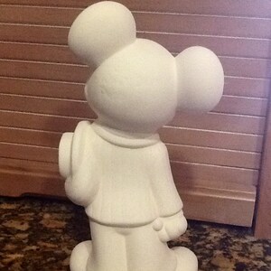 Mickey Mouse Disney figurine ceramic bisque ready to paint 9" image 2
