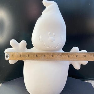 Large Ghost ceramic bisque by clay magic for halloween ghost 16” tall 11” wide ready to paint