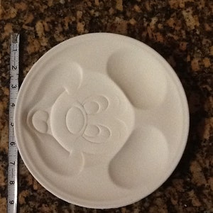 Mickey Mouse dinner plate Walt  Disney figurine ceramic bisque ready to paint approximately 10"