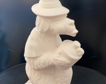 Disney's country bear 8" tall ready to paint ceramic bisque.