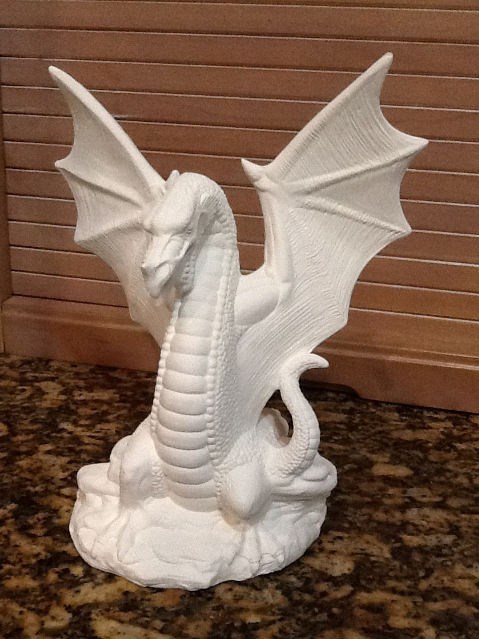 Grand Dragon 9 tall ceramic bisque ready to paint doc Etsy
