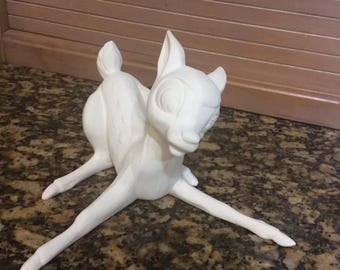 Figura de Disney Bambi en cerámica bisqué lista para pintar de 5,5".