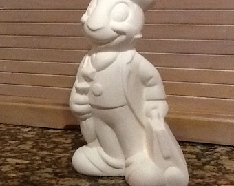 Figura de cerámica de bisqué de Pepito Grillo de Walt Disney, lista para pintar, 23 cm