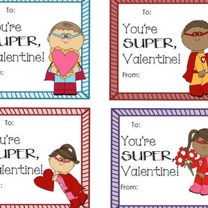 Super Hero Valentine&#39;s Day Card