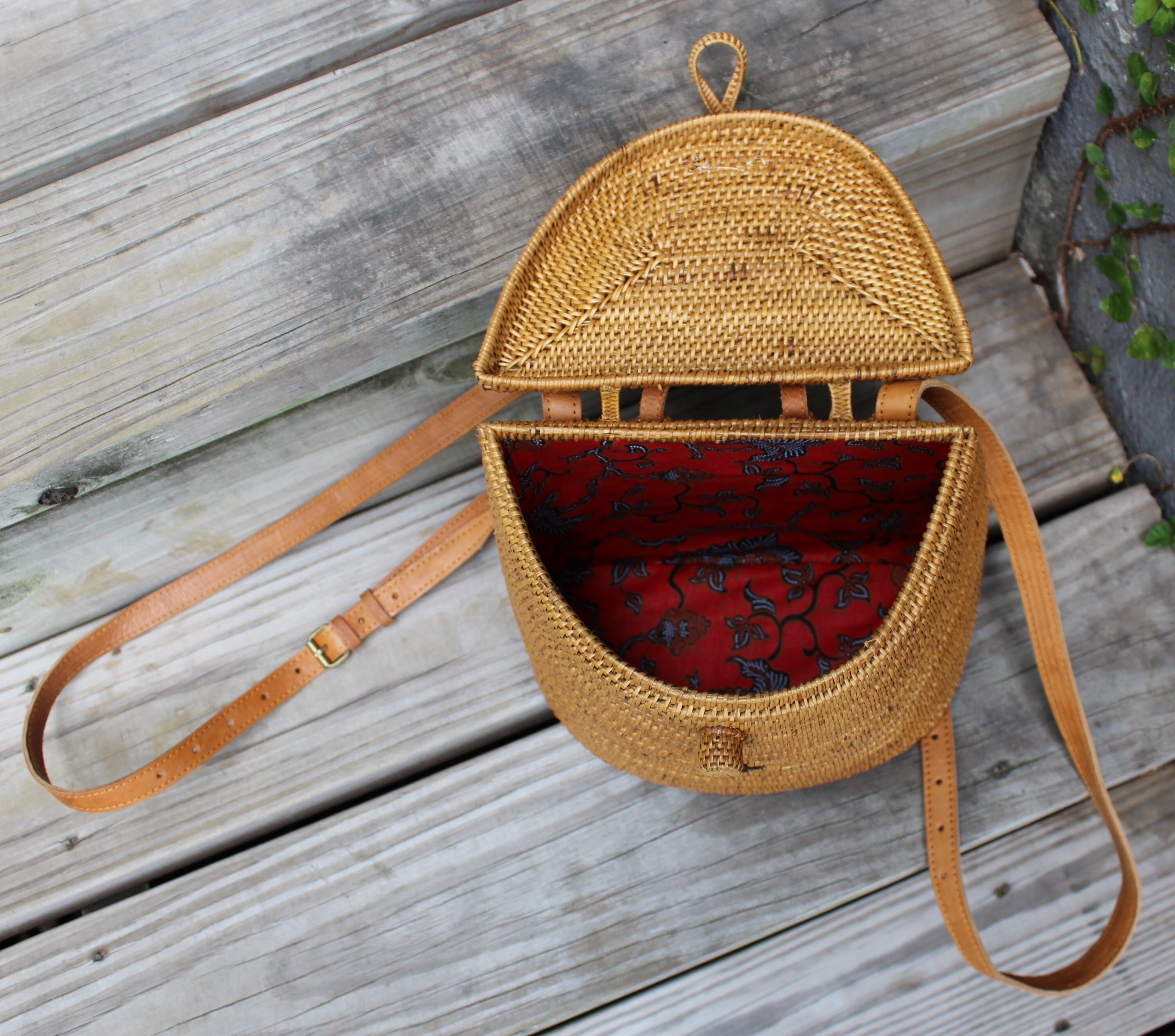 Rattan Backpack Straw Backpack Wicker Backpack Summer Beach Etsy