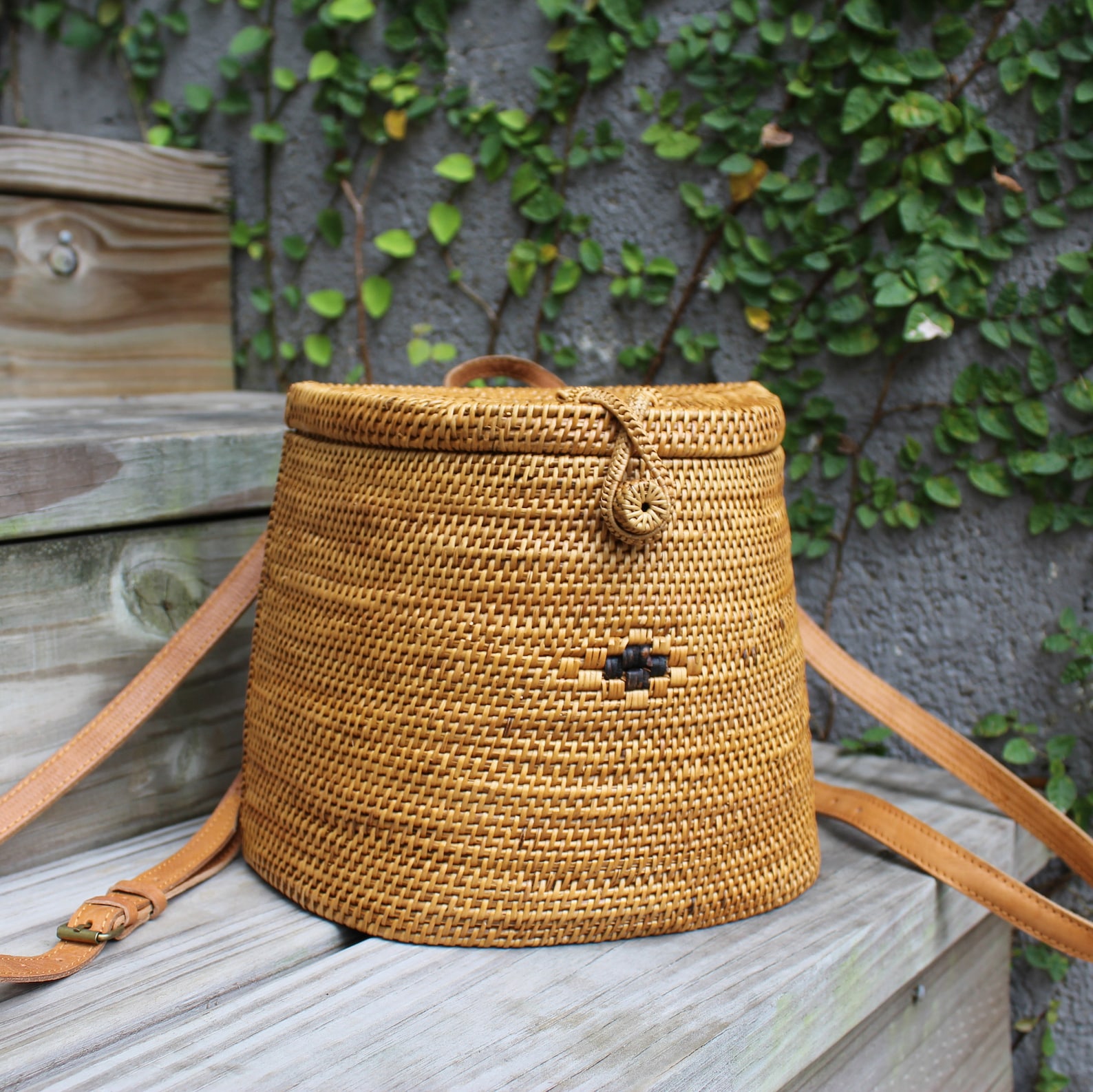 Rattan Backpack Straw Backpack Wicker Backpack Summer Beach Etsy