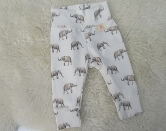 Off white elephant print pants in harem, leggings or flared model