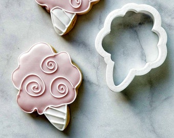 Cotton Candy Cookie Cutter/Multi-Size/Dishwasher Safe Available