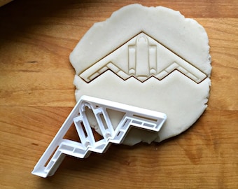 Stealth Bomber Jet Cookie Cutter in Multiple Sizes