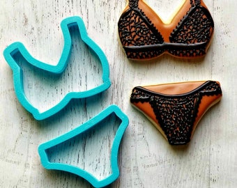 Set of 2 Bikini Cookie Cutters in Multiple Sizes